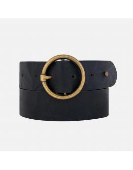 Ceinture en Cuir Noir Amsterdam Heritage