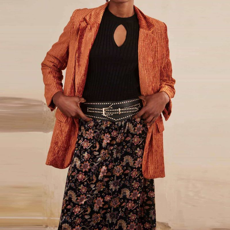 Blazer Oversize Velour Cotelé NEKANE