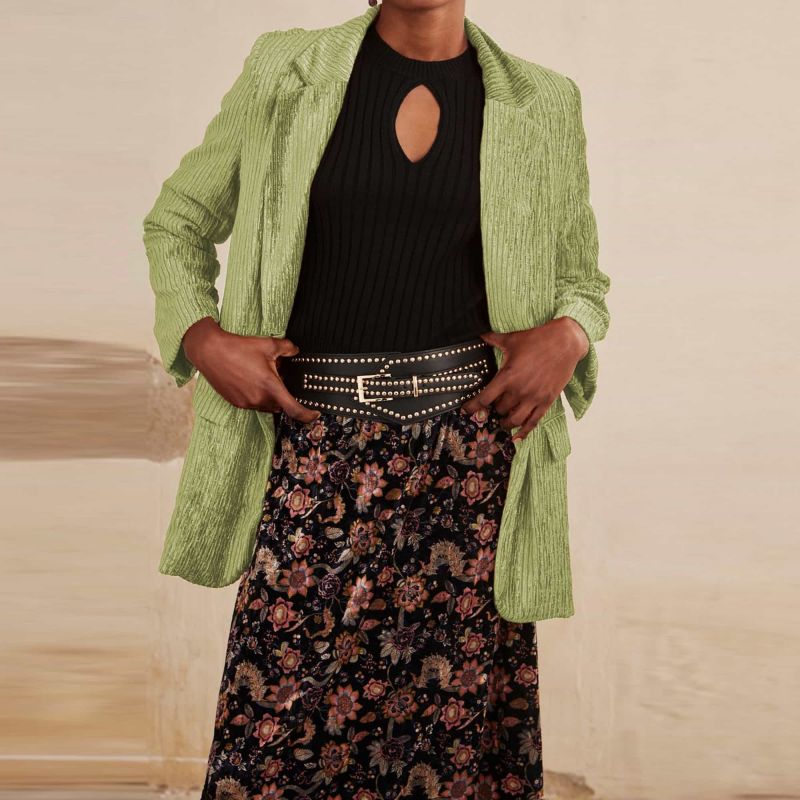 Blazer Oversize Velour Cotelé NEKANE