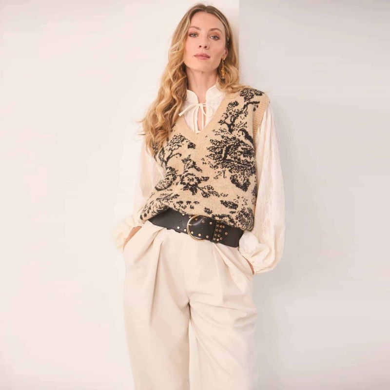 Gilet Maille Jacquard NEKANE