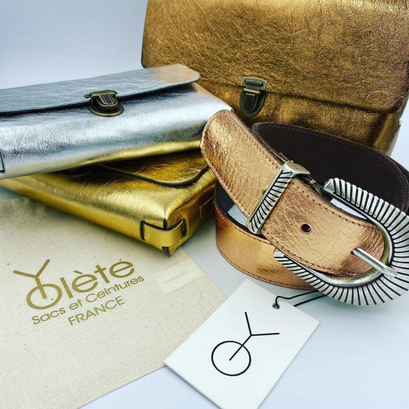 Ceinture Cuir Cuivre Yolete