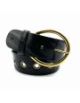 Ceinture Cuir Primavera Noir Yolete