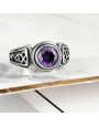 Bague Acier et Cristal