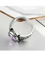 Bague Acier et Cristal