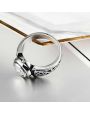 Bague Acier et Cristal