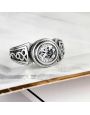 Bague Acier et Cristal